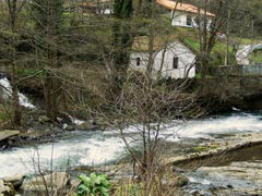Molín desde la orilla del río